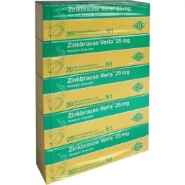 ZINKBRAUSE Comprimidos efervescentes Verla 25 mg, 100 unidades