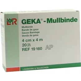 MULLBINDEN GEKA 4 cm x 4 m, 20 peças