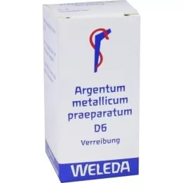 ARGENTUM METALLICUM praeparatum D 6 Trituração, 20 g
