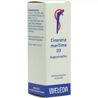 CINERARIA colírio maritima D 3, 10 ml