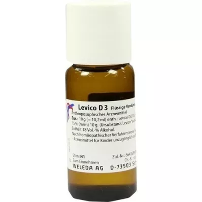 LEVICO Diluição D3, 50 ml LEVICO Diluição D3, 50 ml