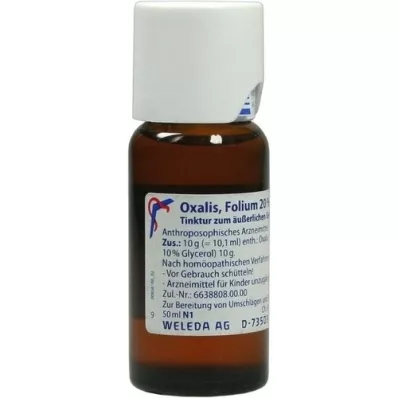 OXALIS FOLIUM Tintura externa 20%, 50 ml OXALIS FOLIUM Tintura externa 20%, 50 ml