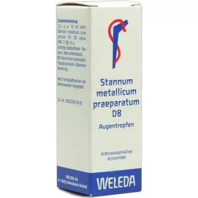 STANNUM METALLICUM praeparatum D 8 colírio, 10 ml STANNUM METALLICUM praeparatum D 8 colírio, 10 ml
