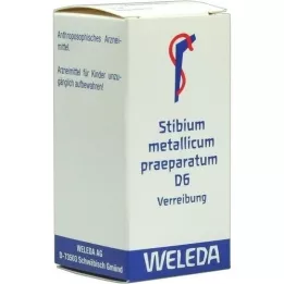 STIBIUM METALLICUM PRAEPARATUM Trituração D 6, 20 g