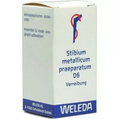 STIBIUM METALLICUM PRAEPARATUM Trituração D 6, 20 g
