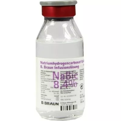 NATRIUMHYDROGENCARBONAT B.Braun 8,4% vidro, 100 ml NATRIUMHYDROGENCARBONAT B.Braun 8,4% vidro, 100 ml