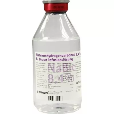 NATRIUMHYDROGENCARBONAT B.Braun 8,4% vidro, 250 ml