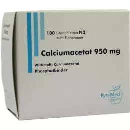 CALCIUMACETAT Comprimidos revestidos por película de 950 mg, 100 unidades