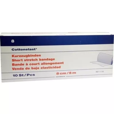 KURZZUGBINDE Algodãoelast 8 cmx5 m, 10 unid KURZZUGBINDE Algodãoelast 8 cmx5 m, 10 unid