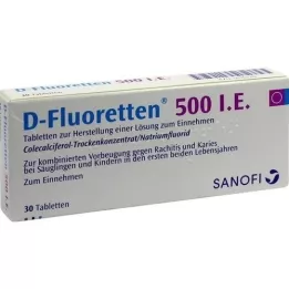 D FLUORETTEN 500 comprimidos, 30 unidades
