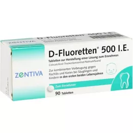 D FLUORETTEN 500 comprimidos, 90 unidades