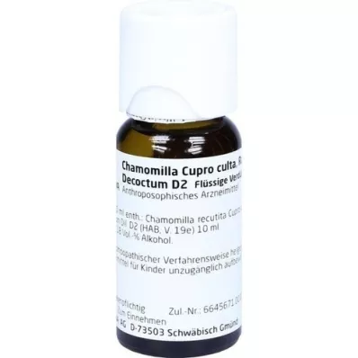 CHAMOMILLA CUPRO culta Radix D 2 Diluição, 50 ml CHAMOMILLA CUPRO culta Radix D 2 Diluição, 50 ml