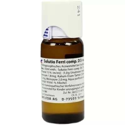 SOLUTIO FERRI diluição comp.D 3, 50 ml