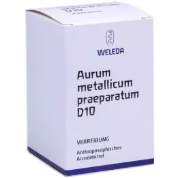 AURUM METALLICUM PRAEPARATUM Trituração D 10, 50 g