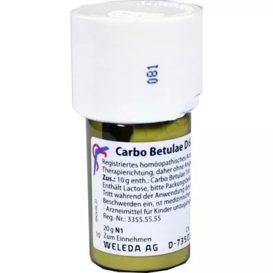 CARBO BETULAE Trituração D 6, 20 g