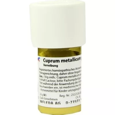 CUPRUM METALLICUM praep.D 6 Trituração, 20 g