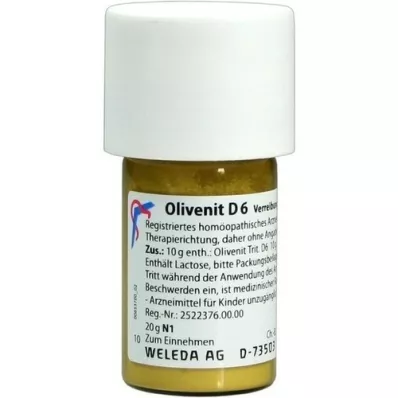 OLIVENIT Trituração D 6, 20 g OLIVENIT Trituração D 6, 20 g