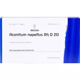 ACONITUM NAPELLUS Ampolas Rh D 20, 8X1 ml