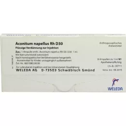ACONITUM NAPELLUS Rh D 30 ampolas, 8X1 ml