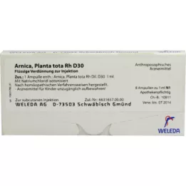 ARNICA PLANTA ampolas tota Rh D 30, 8X1 ml