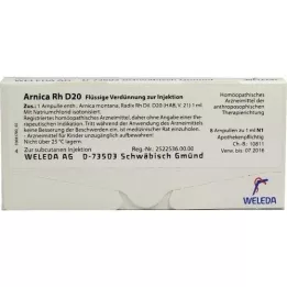 ARNICA RH D 20 ampolas, 8X1 ml