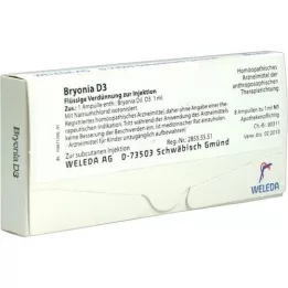 BRYONIA D 3 ampolas, 8X1 ml