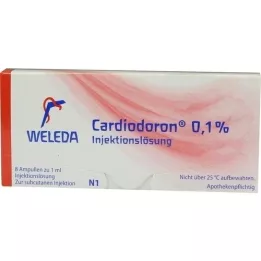 CARDIODORON solução injetável a 0,1%, 8X1 ml
