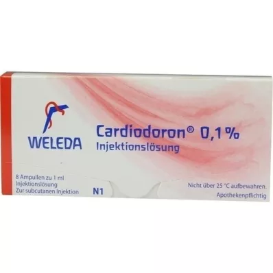 CARDIODORON solução injetável a 0,1%, 8X1 ml CARDIODORON solução injetável a 0,1%, 8X1 ml