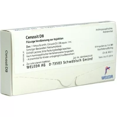 CERUSSIT D 8 ampolas, 8X1 ml