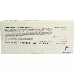 CHAMOMILLA/MALACHIT comp. ampolas, 8X1 ml