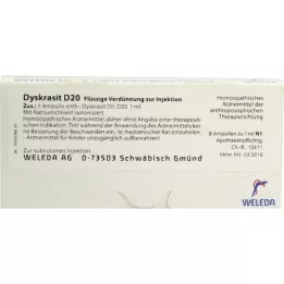 DYSKRASIT D 20 ampolas, 8X1 ml
