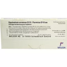 EQUISETUM ARVENSE Ampolas D 15/Fórmica D 10 aa, 8X1 ml