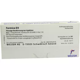FORMICA D 3 ampolas, 8X1 ml