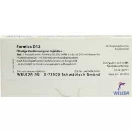 FORMICA D 12 ampolas, 8X1 ml