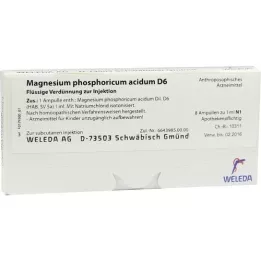 MAGNESIUM PHOSPHORICUM ACIDUM D 6 ampolas, 8X1 ml
