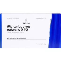MERCURIUS VIVUS NATURALIS D 30 ampolas, 8X1 ml