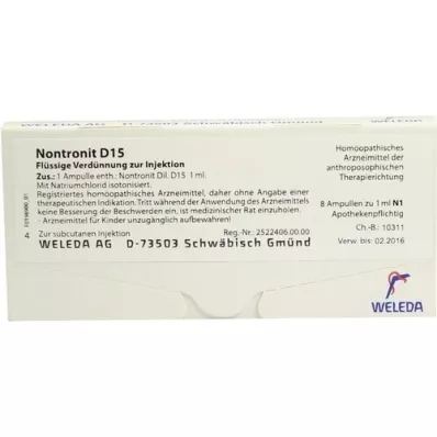 NONTRONIT D 15 ampolas, 8X1 ml