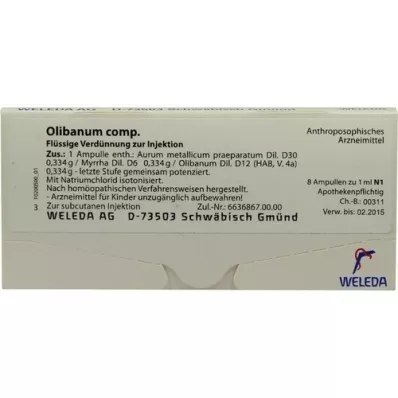 OLIBANUM COMP.Ampolas, 8X1 ml