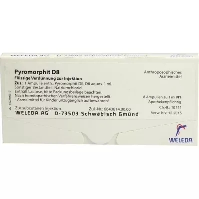 PYROMORPHIT D 8 ampolas, 8X1 ml PYROMORPHIT D 8 ampolas, 8X1 ml