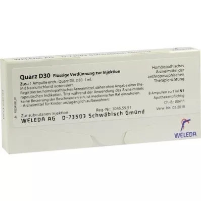 QUARZ D 30 ampolas, 8X1 ml