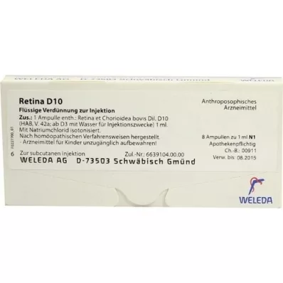 RETINA ET Chorioidea D 10 ampolas, 8X1 ml