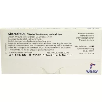 SKORODIT D 8 ampolas, 8X1 ml
