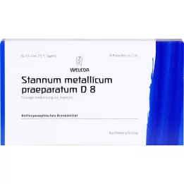 STANNUM METALLICUM praeparatum D 8 ampolas, 8X1 ml