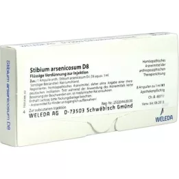 STIBIUM ARSENICOSUM D 8 ampolas, 8X1 ml