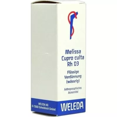 MELISSA CUPRO culta RH Diluição D 3, 20 ml MELISSA CUPRO culta RH Diluição D 3, 20 ml