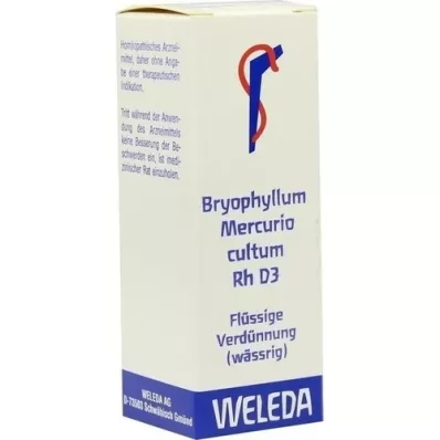 BRYOPHYLLUM MERCURIO diluição cultum Rh D 3, 20 ml