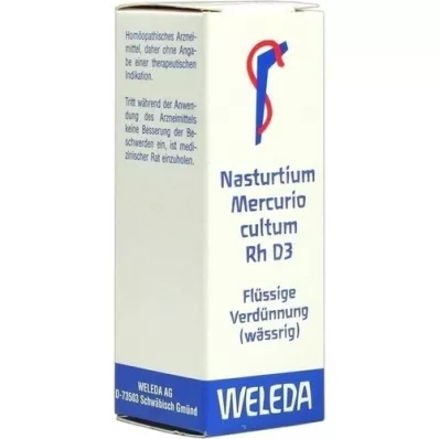 NASTURTIUM MERCURIO diluição cultum Rh D 3, 20 ml