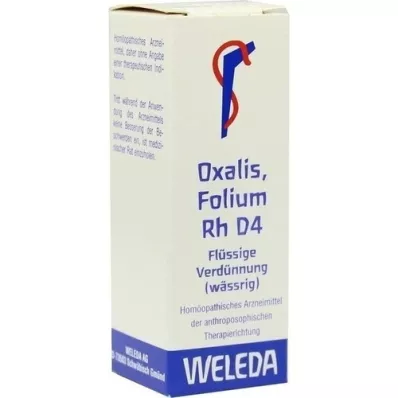 OXALIS FOLIUM Diluição Rh D 4, 20 ml