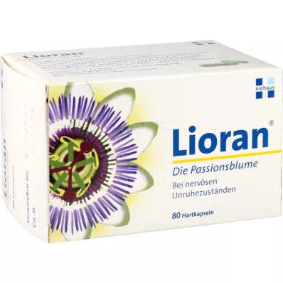 LIORAN cápsulas duras de passiflora, 80 peças LIORAN cápsulas duras de passiflora, 80 peças