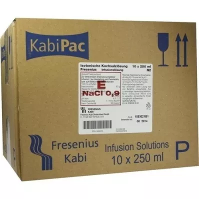 KOCHSALZLÖSUNG Frasco plástico 0,9% Fresenius, 10X250 ml KOCHSALZLÖSUNG Frasco plástico 0,9% Fresenius, 10X250 ml
